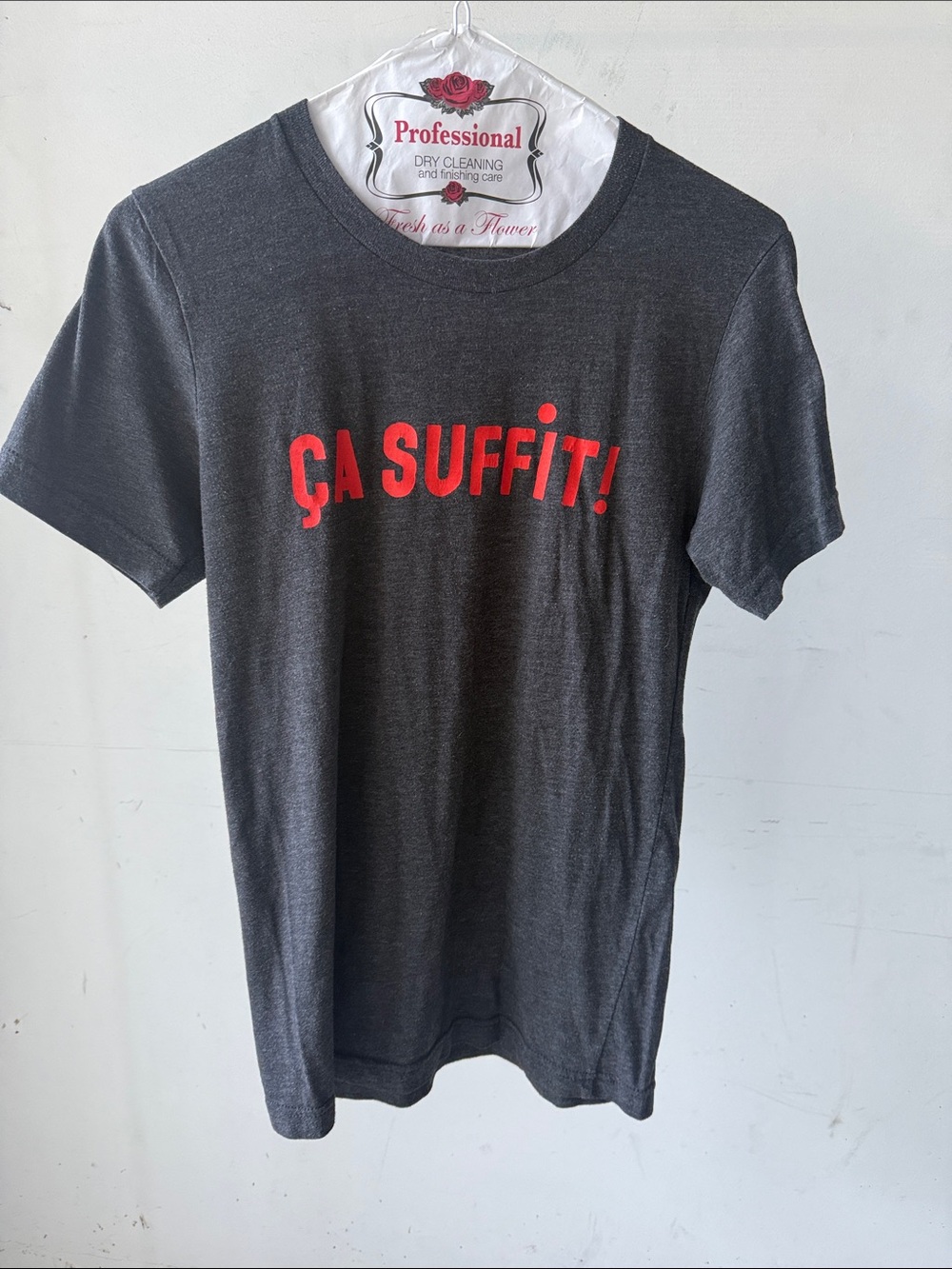 Clare V x Everytown "ÇA SUFFIT!" Graphic Tee in Organic Cotton